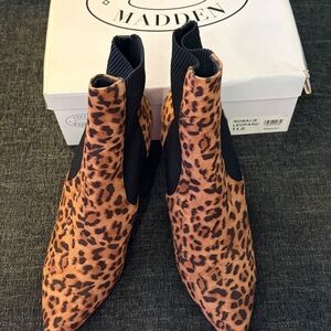Steve Madden “Rosalie” Leopard Booties with box size 11